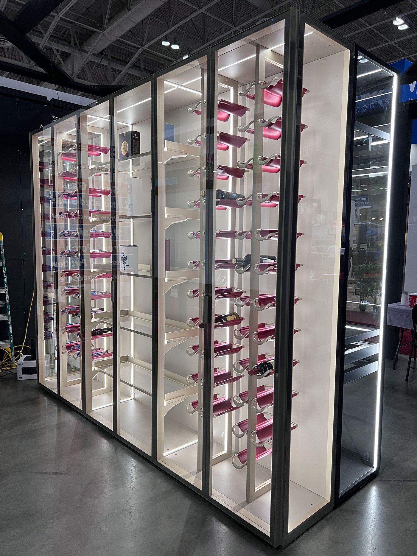 Image of Custom Cabinet with wine bottles